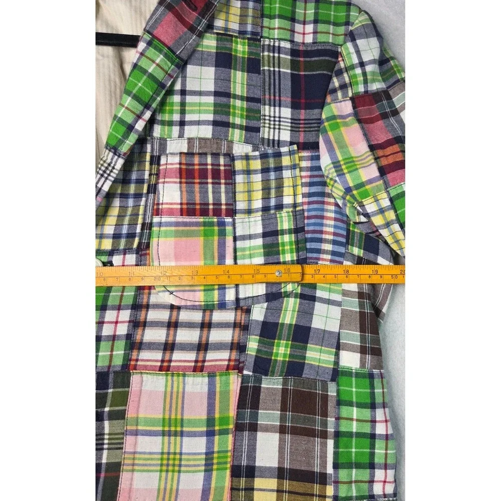 Polo Ralph Lauren Madras Patchwork  Sport Coat Blazer Men's Size S